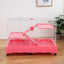 New Products Metal Wire Indoor Home Use Pet Rabbit Cage with Plastic Matting Cheap Pet Cage With Tray