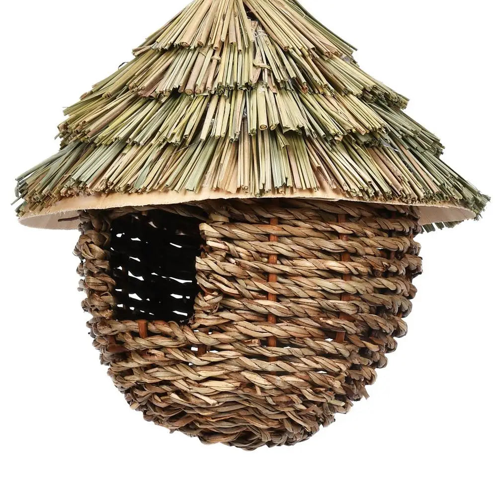 Creative Handmade Grass Hummingbird Houses, Yard Decoration, Nesting for Home, Patio, Porch, Tree, Courtyard, Yard