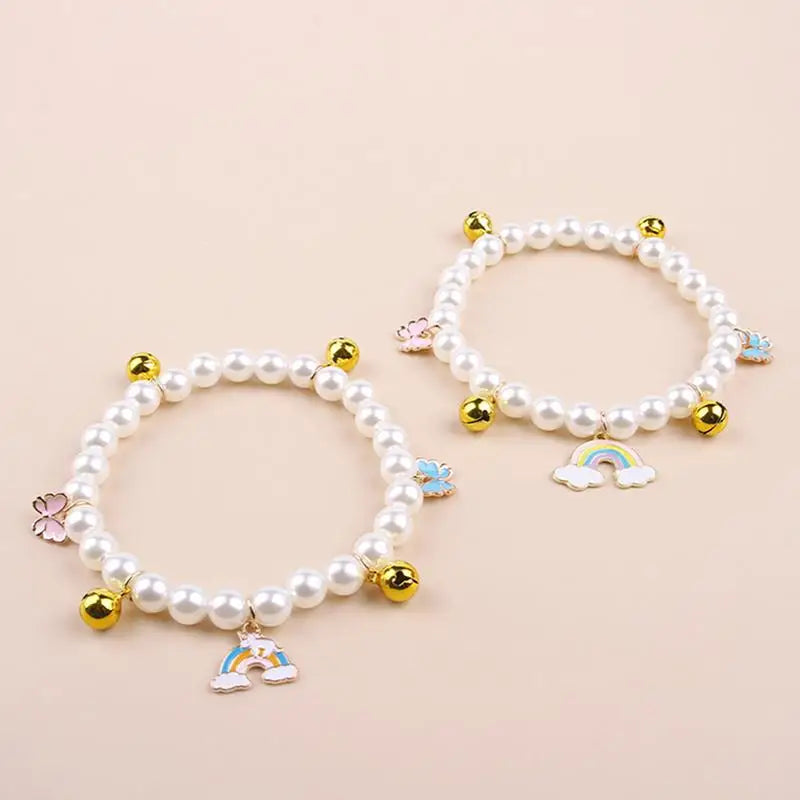 Pearl Dog Collar Pearl Collar For Dogs Pearl Cat Collar Dog Jewelry For Small Dogs Puppy Necklace Adjustable Elegant For Small