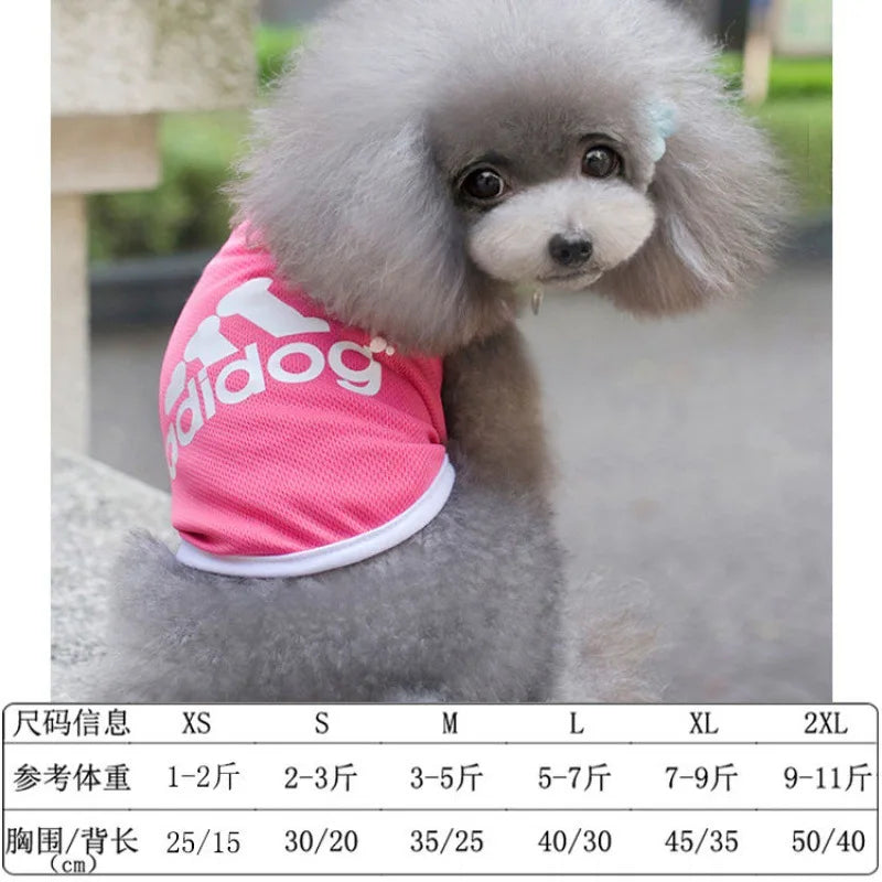 Dog Clothes Shirt Pet Cooling Vest Small Dogs Comfortable Costume Puppy Outfits Breathable Clothes Yorkshire Terrier Chihuahua