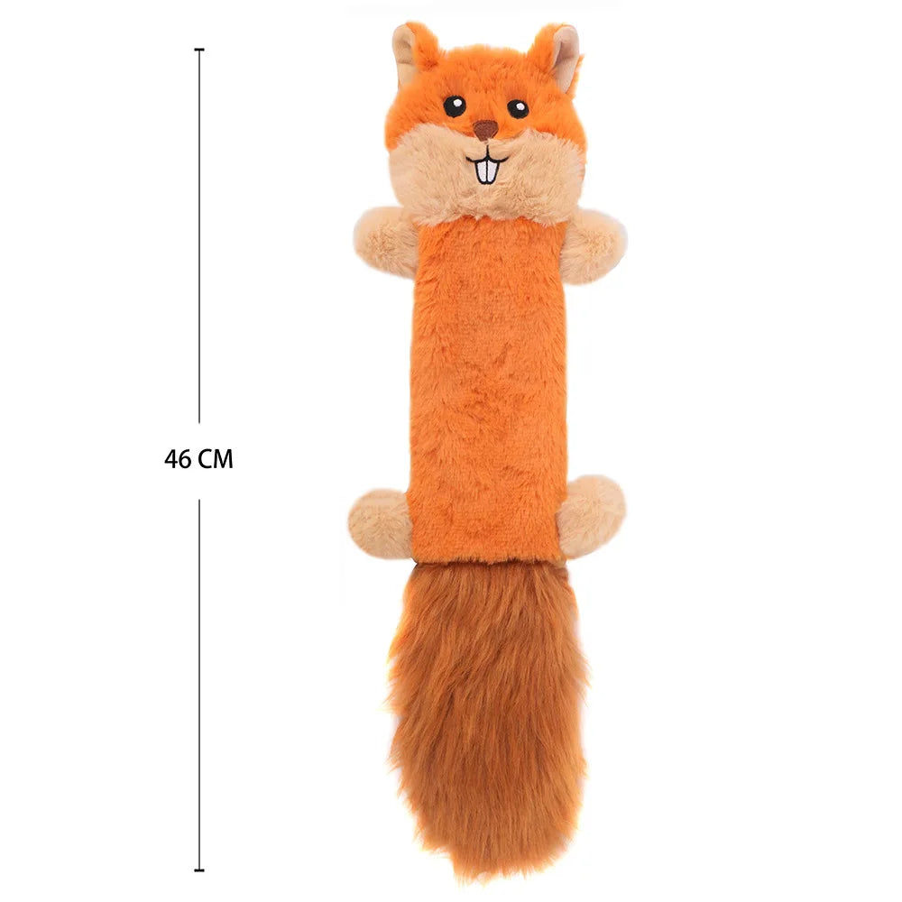Dog Plush Toy Plush And Unfilled Animal Skins Squeak And Make Noise Squirrel Toys Sound Interactive Dog Toys Fleece Squeak Toys