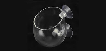 UXCELL Aquarium Glass Fish Tank Planter with Suction Cups Aquarium Plants Cup Aquatic Plant Pots Fish Tank Accessories