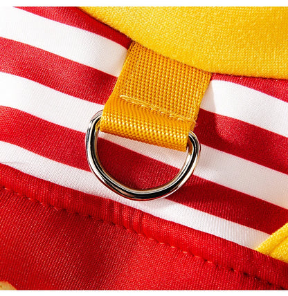 Red Stripe French Fries Dog Hoodies Autumn Winter Dog Clothes for Small Medium Dogs,Puppy Cat Costume Chiwawa Pet Pullover Coat