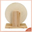 Hamster Running Wheel Golden Bear Mute Wooden Belt Bracket With Cork Pad Roller Sports Golden Bear Landscaping Pet Supplies