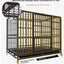 Dog Cage Small Medium Large Dog Square Tube Dog Cage Bold Iron Pet Dog Dog Cage Dog House Teddy Golden Retriever Supplies
