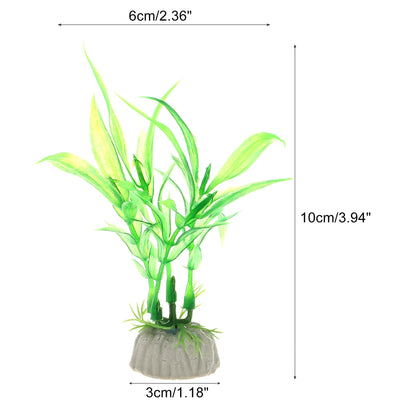 UXCELL 10/20 Pcs Aquarium Artificial Plastic Plants Water Weeds Ornament Fish Tank Plant Flower Grass Decoration Accessories