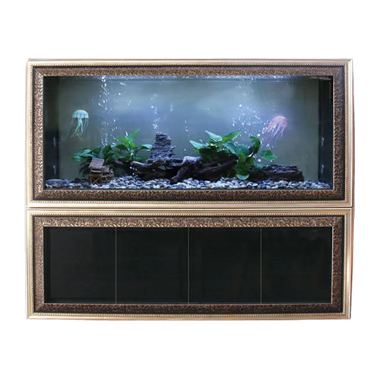 Cade The Latest Coral Super White Glass Aquarium Fish Wide No Border Aquarium Tank