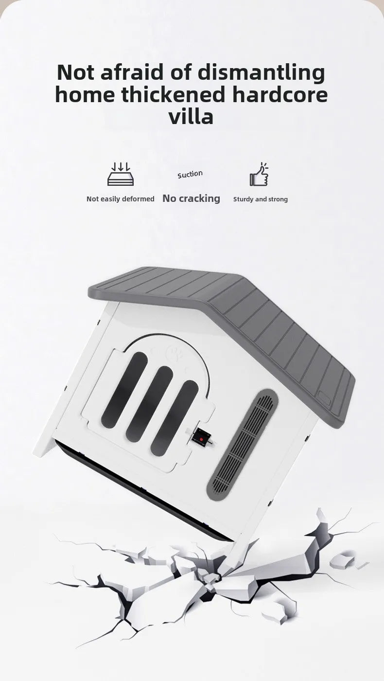 Dog Kennel Indoor and Outdoor Ventilation and Breathable Easy To Install Easy To Clean Thickened Not Deformed Luxury Pet Villa