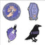 Funny Animal Sets Enamel Pins Cartoon Anime Figure Ghost Spooky Cute Cat Bird Brooches Backpack Lapel Badge Punk Jewelry Gifts
