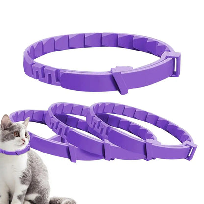4pcs Calming Collar For Cats Relax Cat Pheromone Collar Calming Pheromone Collar Cats Adjustable Long-Lasting Pheromone Collar