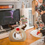 Christmas Winter Cat Cave Bed Dog Tent Christmas Reindeer Tent Washable Removable Cushion for Indoor Small Dogs And Cats