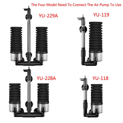 Aquarium Spong Filter for Aquarium Fish Tank Air Pump Skimmer Biochemical Sponge Filter Aquarium Bio Filters Filtro Aquario New