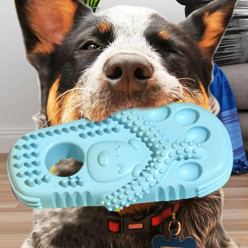 Chewing Toys For Dogs Interactive Slipper-Shaped Puppy Teether Dog Chewing Toys For Cleaning Teeth Tough Teeth Grinding Toy For