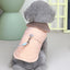 Waterproof Winter Pet Jacket Clothes Super Warm Small Dogs Clothing With Fur Collar Cotton Pet Outfits French Bulldog Coat Vest