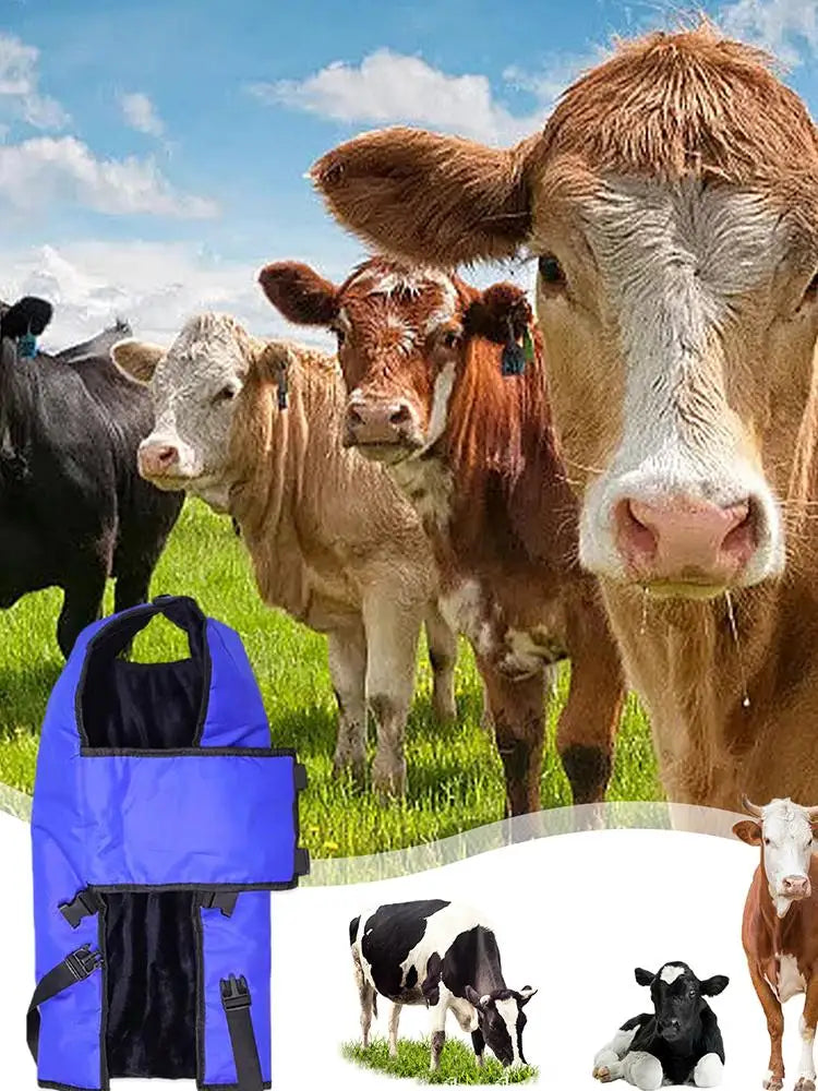 Calf Blanket Blue Waterproof Livestock Protector Blanket Oxford Fabric Thickened Calf Coat Calf Warmer Soft Protector Jacket