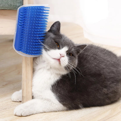 2/1PCS Pet Brush Comb Play Cat Toy Softer Cat Self Groomer Massage Comb with Catnip Face Scratcher for Kitten Puppy Cat Clean