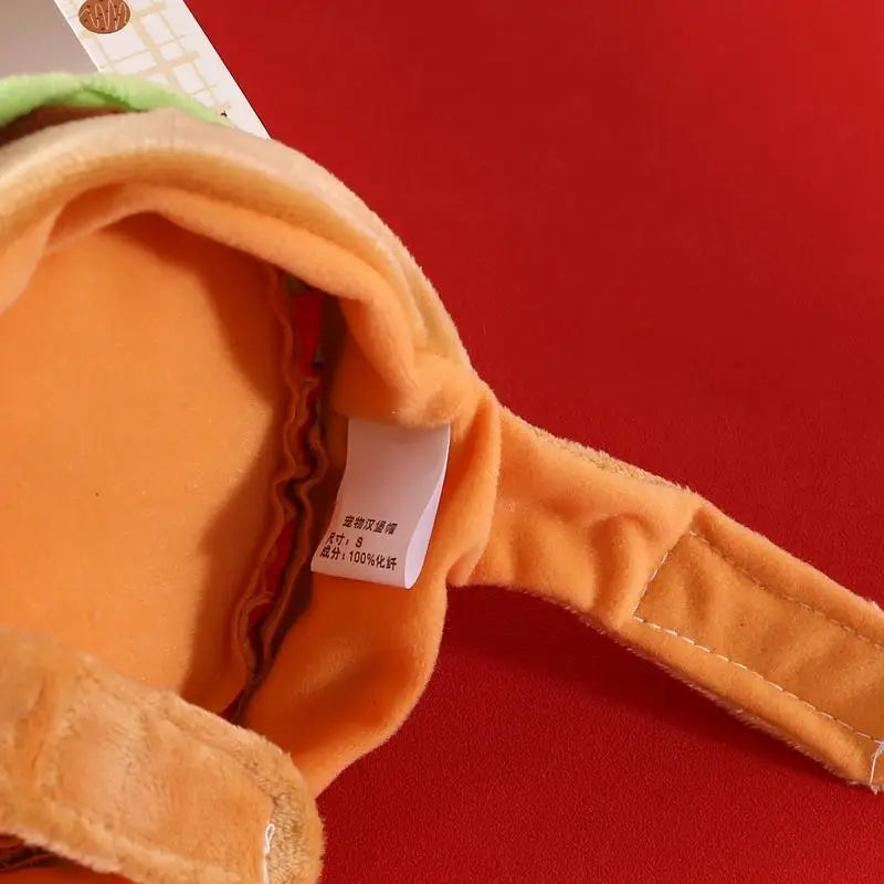 Cat Hats Halloween Dog Funny Cosplay Costume Hamburger Hats Burger-Shaped Puppy Costume Accessory Headwear for Cats Dogs Puppy