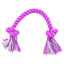 Dog Plush Toy 12cm Diameter Three Strands Of Colored Knotted Cotton Rope Knot  Gnawing And Grinding Dog Toy Fleece Squeak Toys