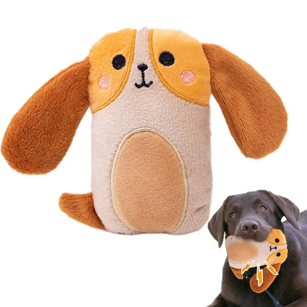 Chew Toys For Dogs Soft Cartoon Plush Dog Teethers Chew Toys Relaxing Sensory Toys Interactive Elastic Pet Toys With Sound For