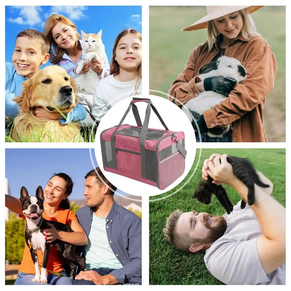 Animal Carriers For Cats Adjustable Cat Carrier Soft Dog Crate Cat Accessories Animal Carriers Travel Oxford Cloth 2 Ways For