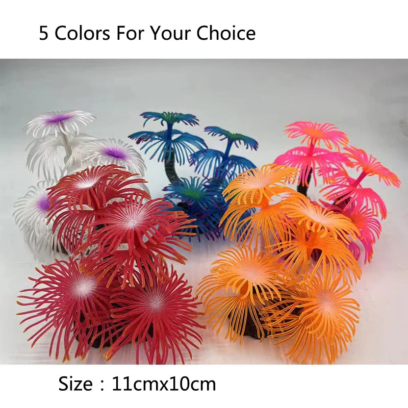Artificial Underwater Coral  Aquarium Fish Tank Simulation Decoration Aquarium Backgrounds Plants Water Grass Accessories Home