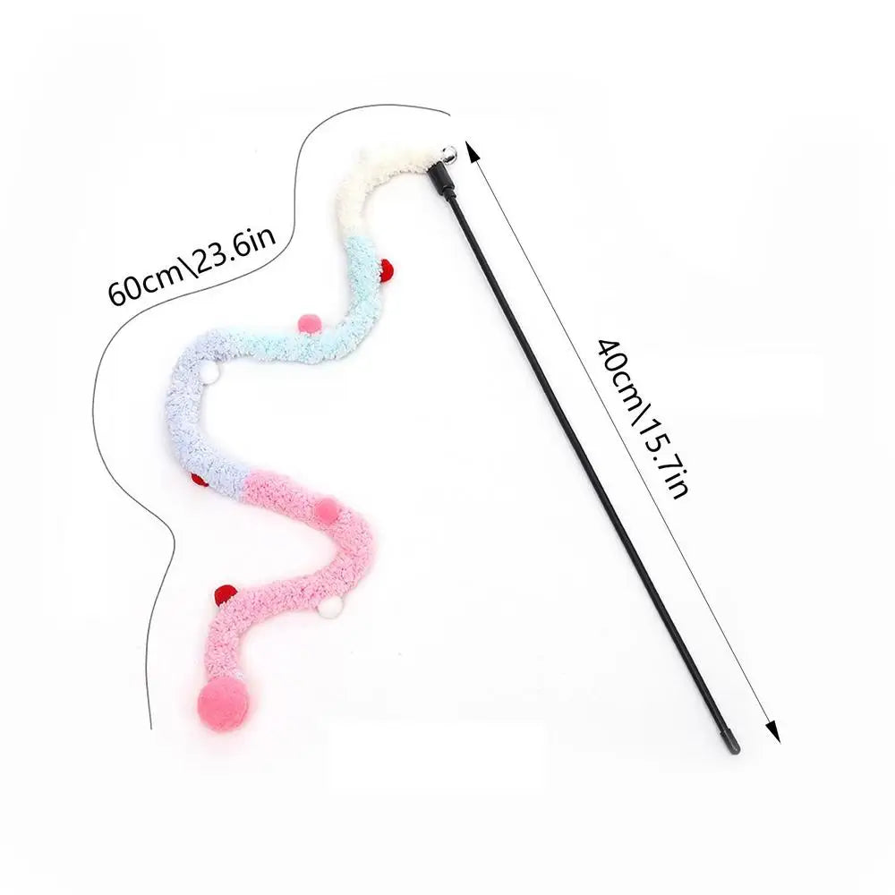 Cat Wand Toys Cat Wand Toys With Bells Cat Teaser Stick With String Toys And Bells Fun Training And Exercises For Indoor Cats