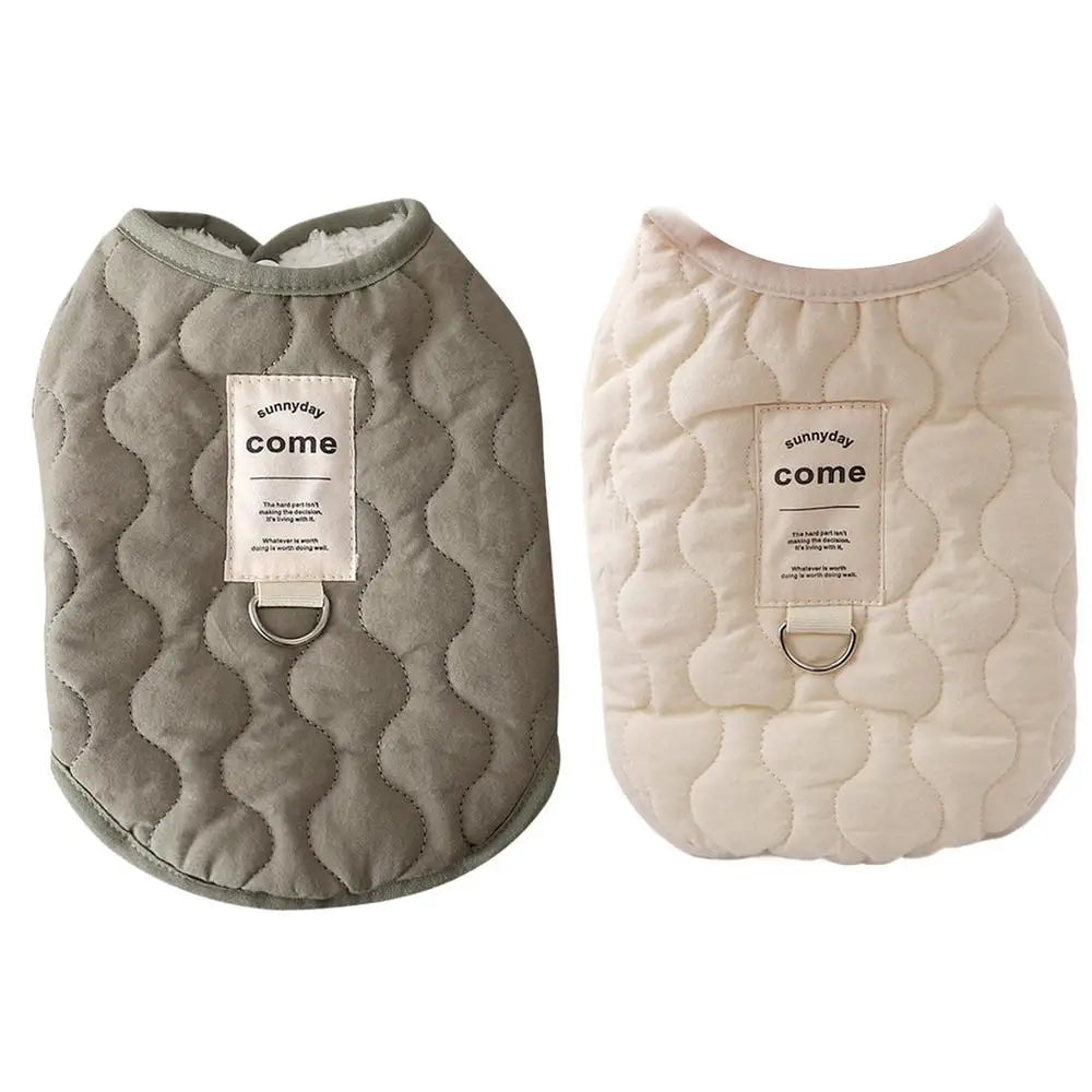 Dog Winter Jacket Pet Warm Coat With Built In Harness Hole Cold Weather Pet Apparel Cozy Snow Vest For Small Dogs Cats