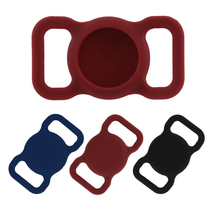 UXCELL 3 Pcs Airtag Case Dog Cat Collar Silicone Tracker Case Protective Case For Apple Air Tag No include GPS