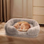 Cozy Plush Dog Sofa Bed Square Beds Washable Warm Pet Cushion Orthopedic Lounger Fluffy With Zipper Cover