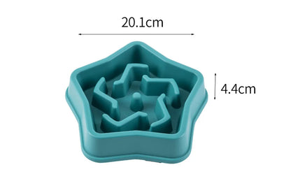 Slow Feeder Dog Bowls Slow Eating Pet Bowls Puzzle Anti-Gulping Interactive Bloat Durable Preventing Choking Healthy Dogs Bowl