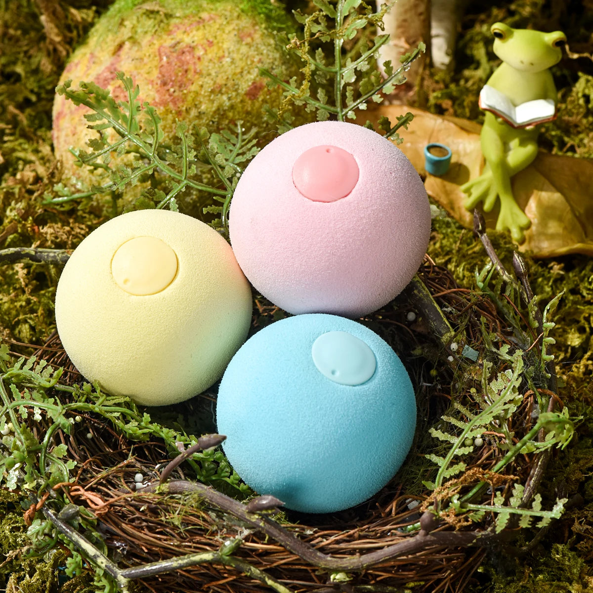 EW Gravitational Barking Ball Teaser Cat Stick Mint Ball Toy EW Gravitational Barking Ball Teaser Cat Stick Mint Ball Toy