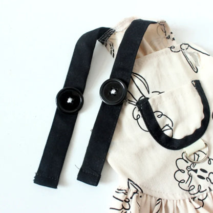 Summer Dog Dress Pet Dog Jumpsuit Animal Print Dog Skirt Puppy Vest Ins Style Suspenders Dog Clothes Chihuahua Girls Dog Outfit