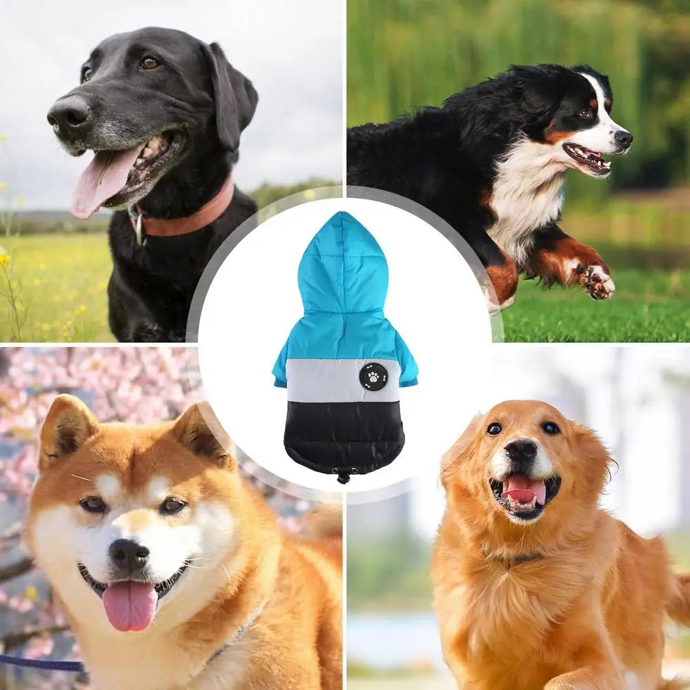 Dog Winter Coat Soft Warm Puppy Clothes Dog Coat Windproof Dog Jacket Comfortable Pets Cold Weather Coat For Medium Large Dog