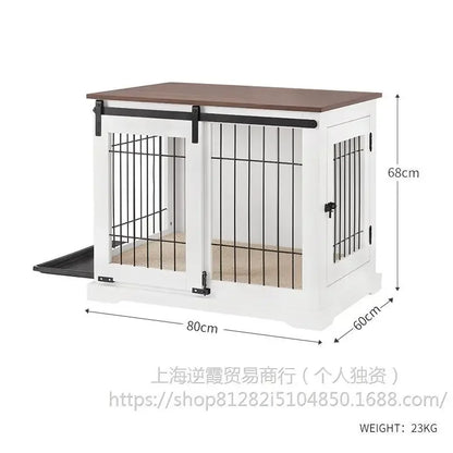 Unipaws sliding door cage high-end furniture wind pet cage medium and large dog house