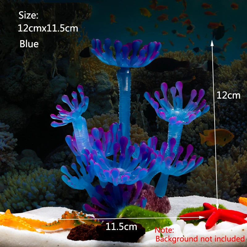 Artificial Underwater Coral  Aquarium Fish Tank Simulation Decoration Aquarium Backgrounds Plants Water Grass Accessories Home