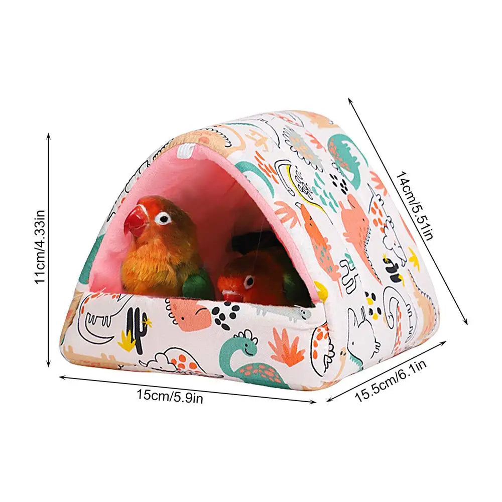 Parrot Bed Warm House Hideout Cushion Bed For Parrot Plush Cushion For Parrots Lovebirds Parakeets And Small And Medium Birds