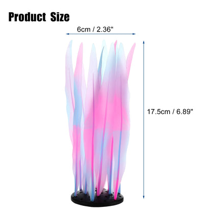 UXCELL Silicone Luminous Plants Glowing Simulation Coral Aquarium Artificial Fluorescence Deco Ornament Fish Tank Accessories