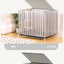 Full Square Tube Dog Cage Medium Large Dog Indoor and Outdoor Toilet Small Dog Labrador Golden Retriever Pet
