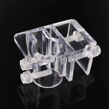Transparent Acrylic Aquarium Bracket Holder for Scissor Tweezers Shovel Kit Water Tubes Fixed Clip Aquarium Maintenance Tools