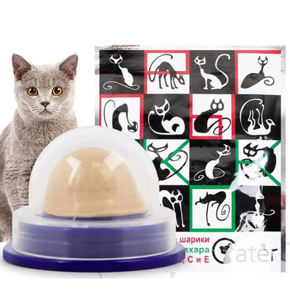 Healthy Cat Mint Ball Nutritious Candy Solid Sticky Wall Digestion Cat Snacks Pet Teeth Cleaning Anti-Bite Snacks Licking Candy