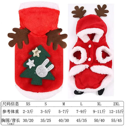 Christmas Pets Dressing Up Santa Funny Pet Clothes For Small Medium Large Dogs Winter Warm Dog Clothes Chihuahua Pug Yorkshire