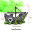 1Pcs Aquarium Decoration Wreck Ship Ornament Sailing Boat Fish Tank Cave Decor Resin Ornaments Landscaping Decor Akvaryum Dekor