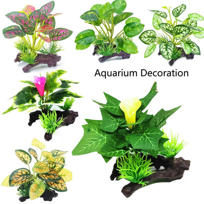 Artificial Underwater Grass Aquarium Fish Tank Simulation Decoration Aquarium Backgrounds Plants Water Grass Accessories Home