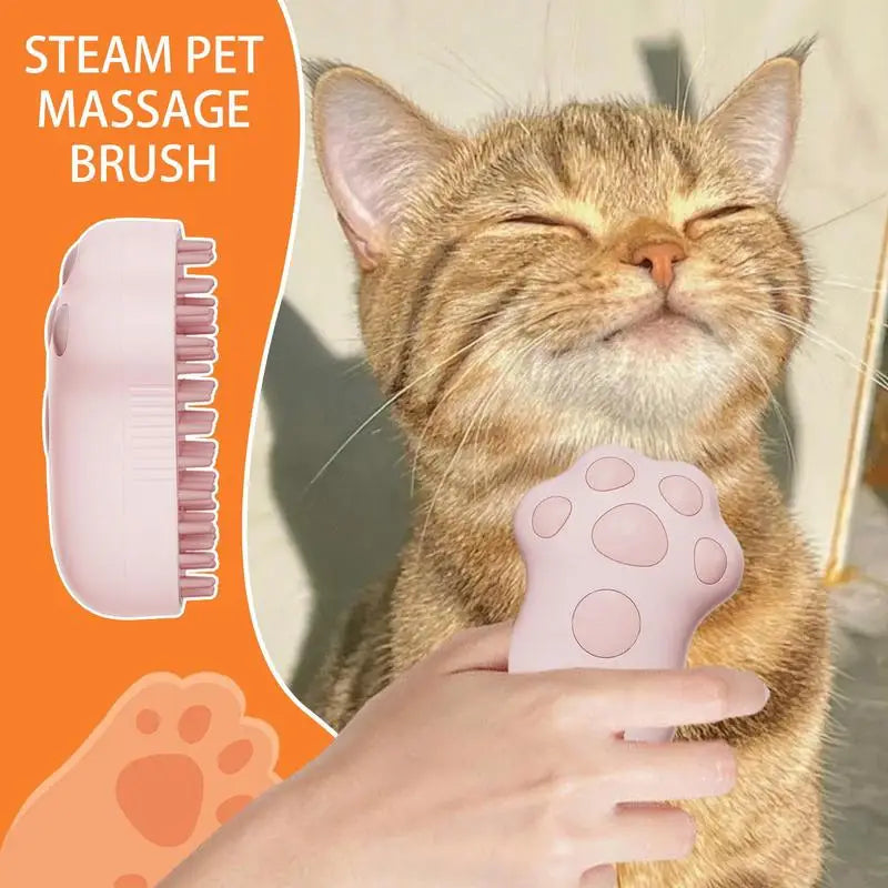 Cat Steamy Self Cleaning Brush Pet Steam Comb Hair Brushes Ergonomic Grooming Brush, Pet Deshedding Comb Massage Grooming Tool