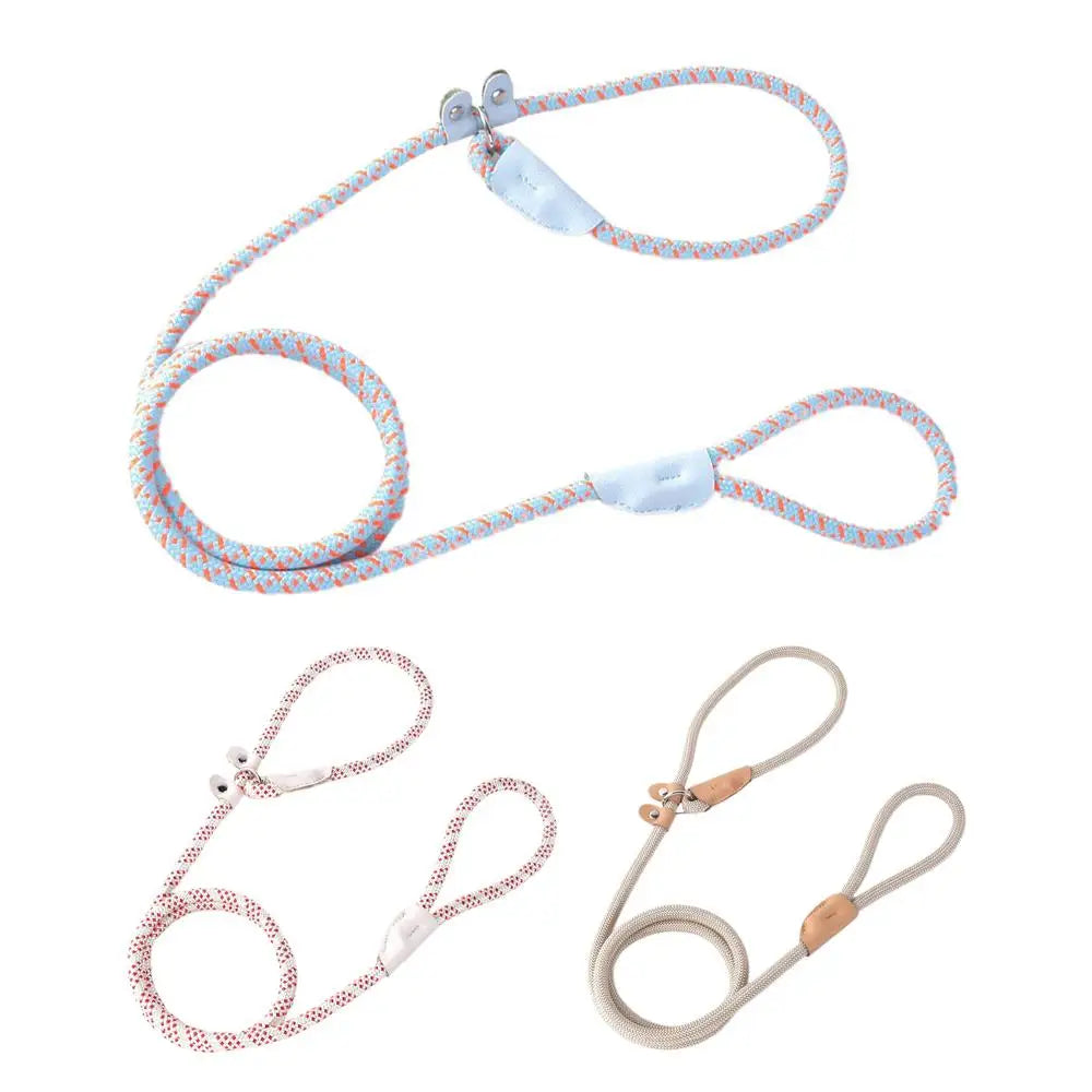 Dog Leashes Nylon Pet Leashes Heavy Duty Rope Leashes Mountain Climbing Rope Dog Leashes For Any Pets Playing Camping Beach Lake