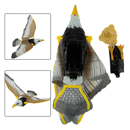 Flying Hawk Bird Repellent Hanging Eagle Flying Owl Repellent Scarer Decoy Repellent Pest Control Scarecrow Garden Decoration
