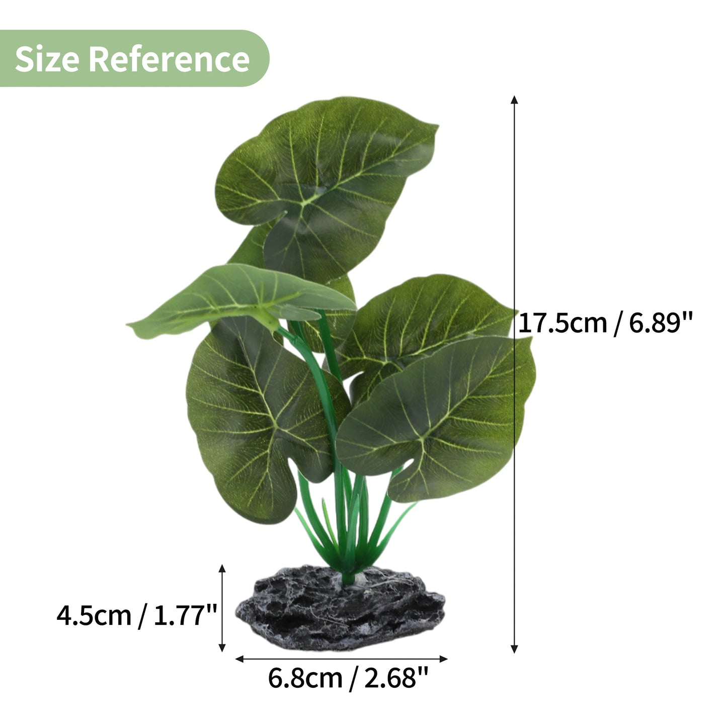 UXCELL Aquarium Plastic Plants Reptile Plant Decoration Artificial Grass Ornaments for Aquarium Fish Tank for Aquatic Pet