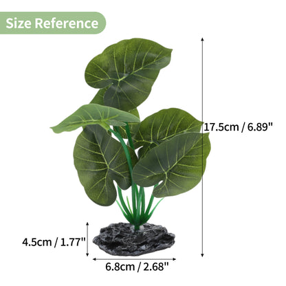 UXCELL Aquarium Plastic Plants Reptile Plant Decoration Artificial Grass Ornaments for Aquarium Fish Tank for Aquatic Pet