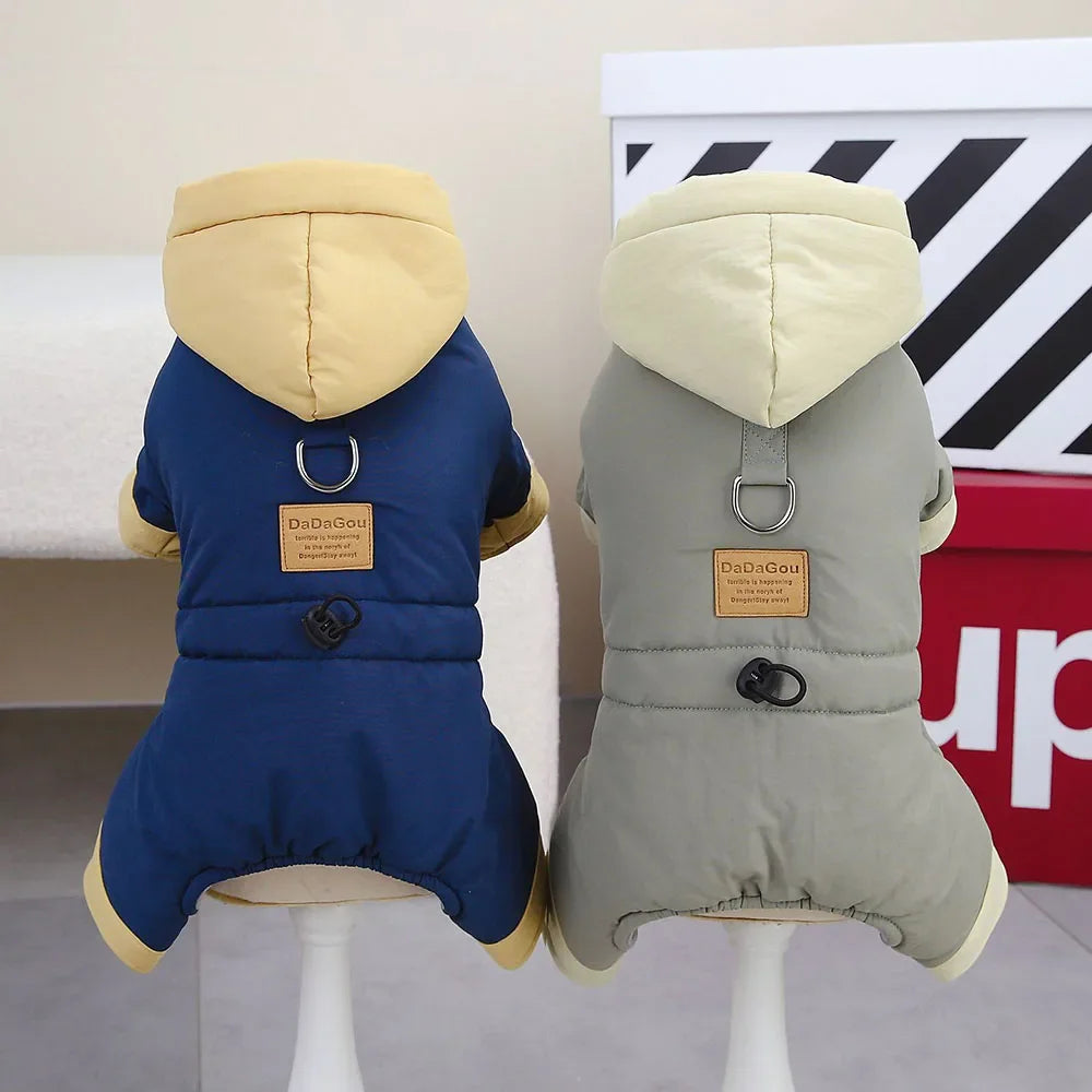 Padded Waterproof Small Dog Winter Jumpsuit Pet Puppy Jacket Coat Fleece Warm Snowsuit Chihuahua Yorkie Outfits Clothes Apparel