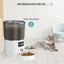 Automatic Pet Feeder 4L Capacity Smart Timer Tuya Control Food Dispenser with Stainless Steel Bowl Dogs Cats Feeding Supplies